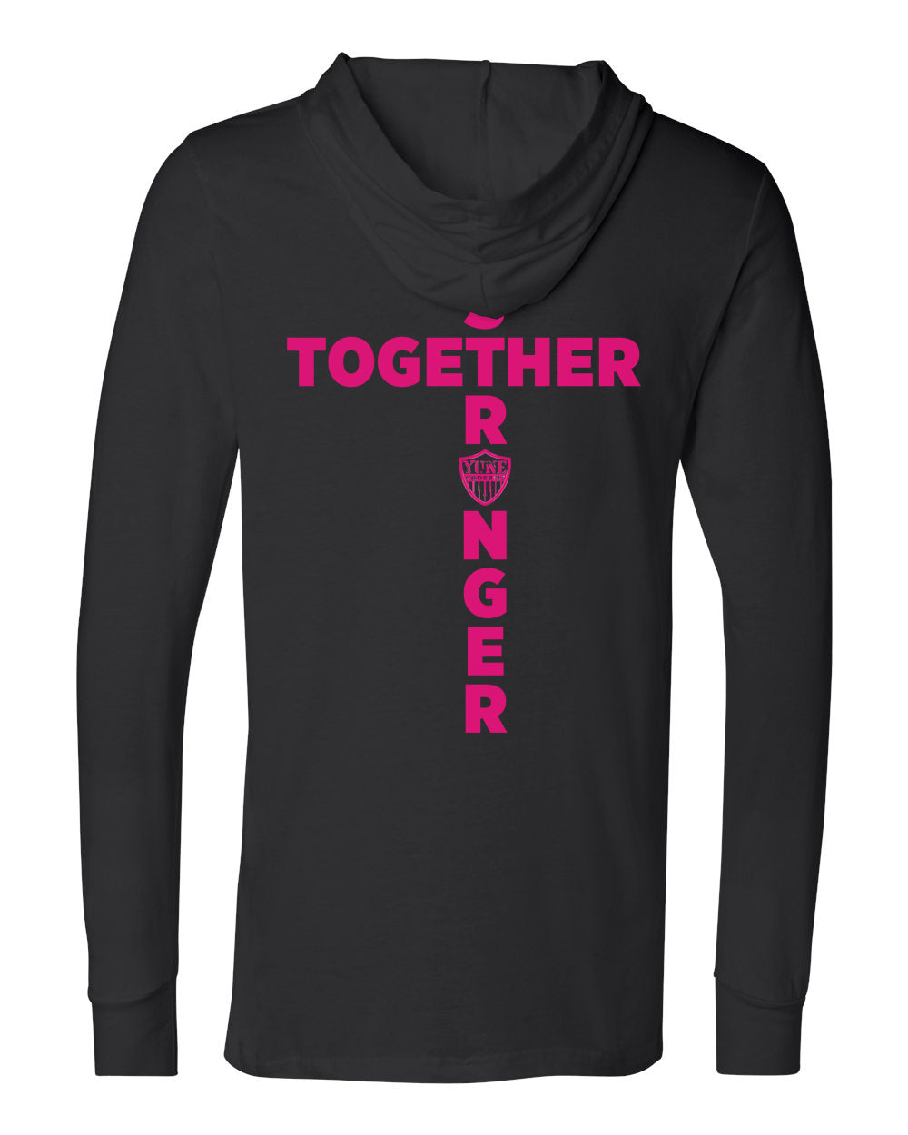 YUNE Crossfit Stronger Long Sleeve Hooded Tee