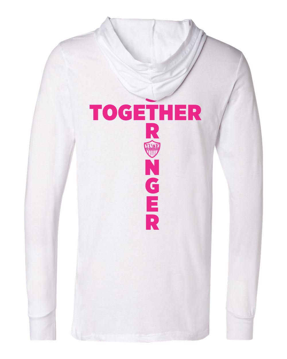 YUNE Crossfit Stronger Long Sleeve Hooded Tee
