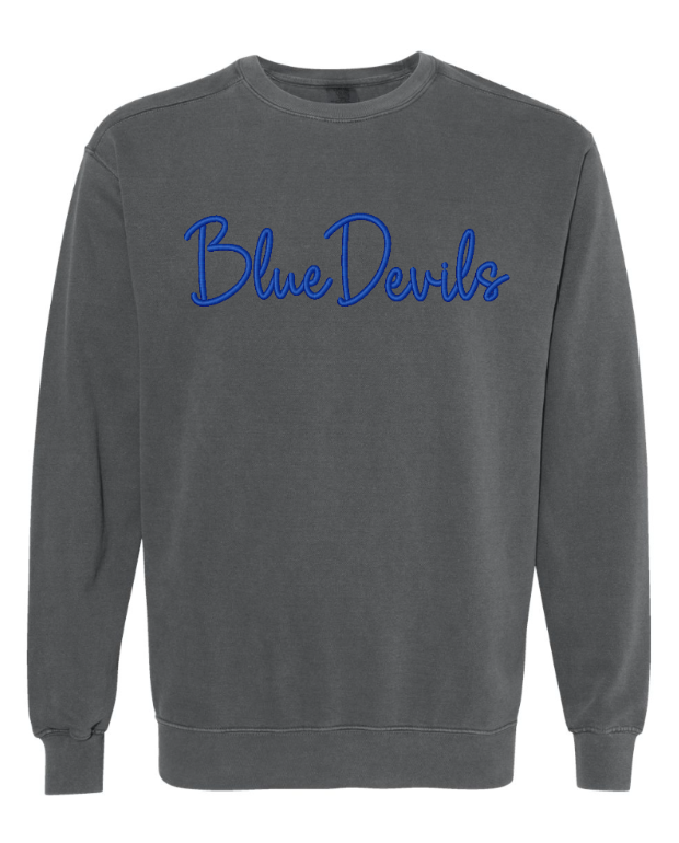 Blue Devils Puff Embroidered Sweatshirt