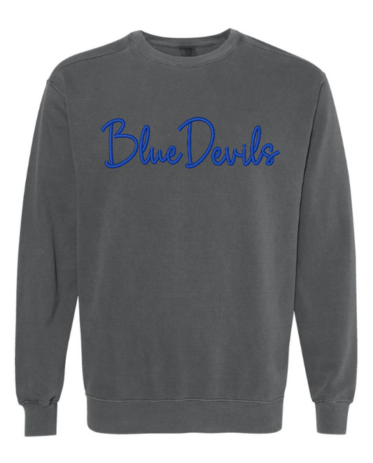 Blue Devils Puff Embroidered Sweatshirt