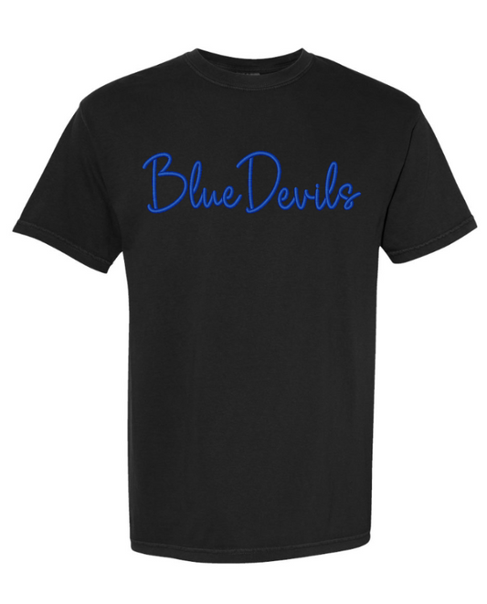 Blue Devils Puff Embroidery tee