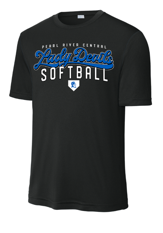 Lady Devils Softball Script Dryfit
