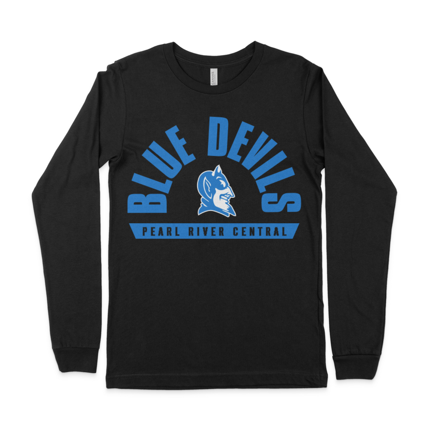 B+C Long Sleeve Tee - Blue Devils Arch