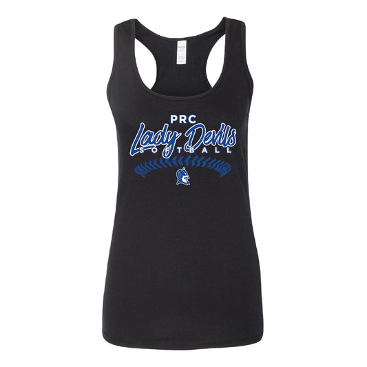 Ladies' Ideal Racerback Tank - Lady Devils Softball