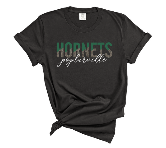 Hornets Leopard Split tee