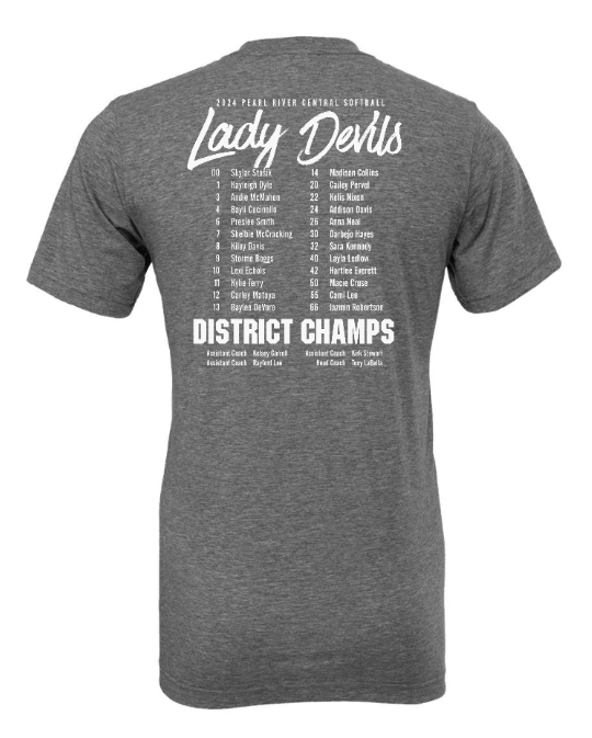 PRC Softball District Champions Tshirt