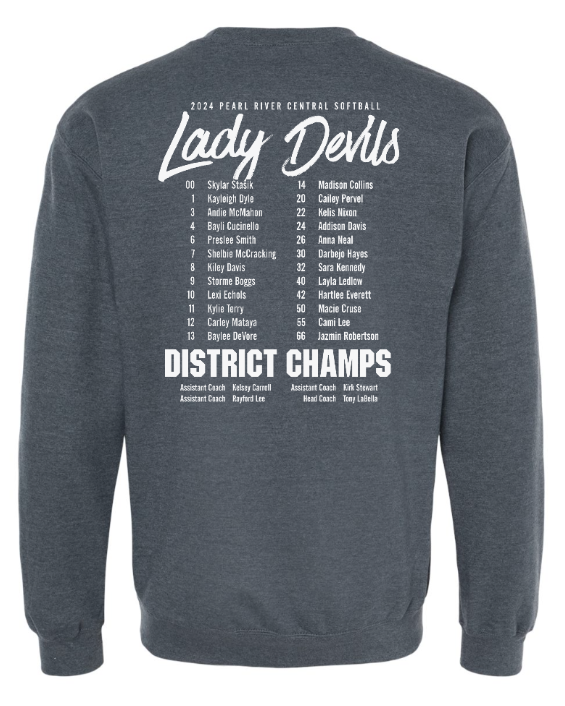 PRC Softball District Champions Sweatshirt