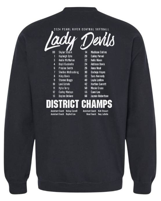 PRC Softball District Champions Sweatshirt