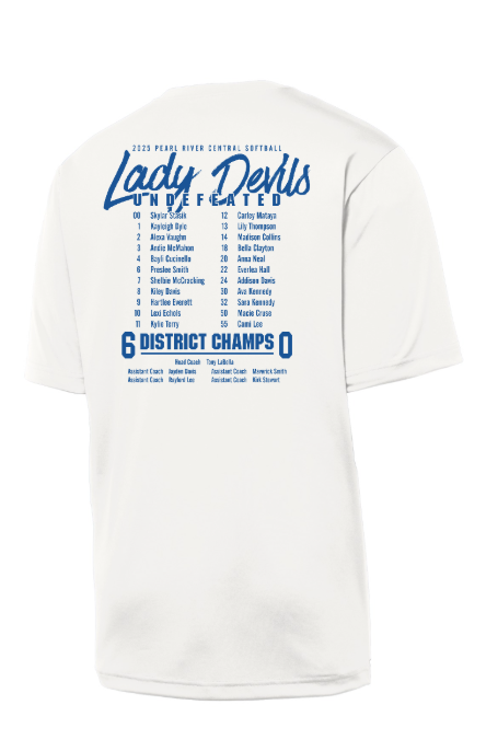 2025 PRC Softball District Champions Tshirt