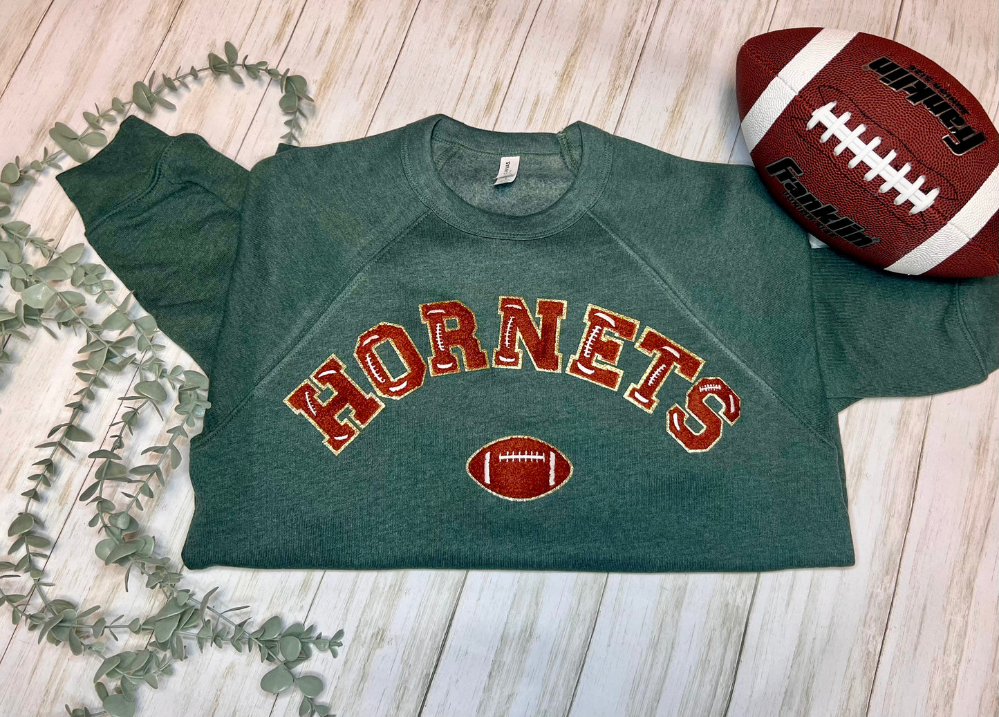 Hornet Chenille and Glitter Letter Sweatshirt