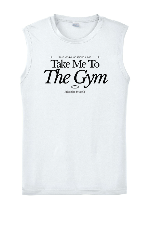 Take Me to The Gym Sleeveless Competitor Tee