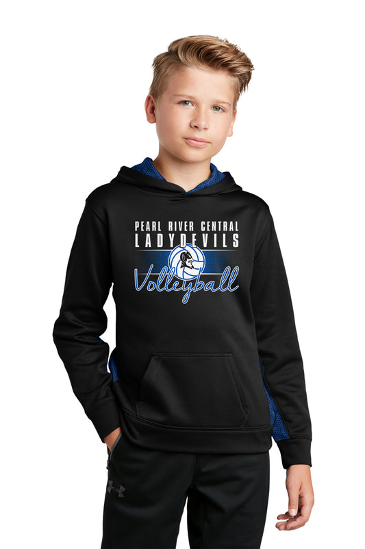 YOUTH CamoHex Hoodie - Lady Devils Volleyball