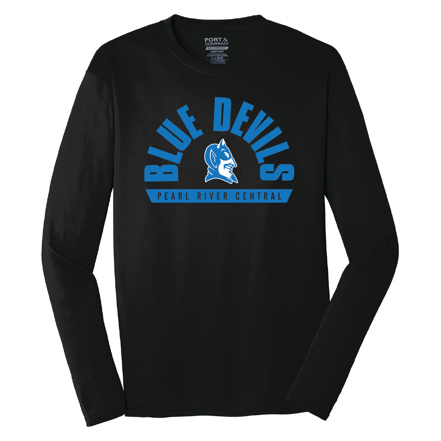 Dryfit Long Sleeve Tee - Blue Devils Arch