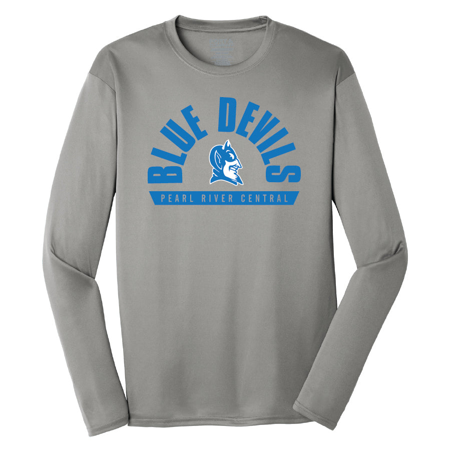 Dryfit Long Sleeve Tee - Blue Devils Arch