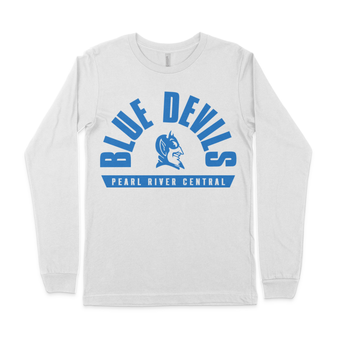 B+C Long Sleeve Tee - Blue Devils Arch