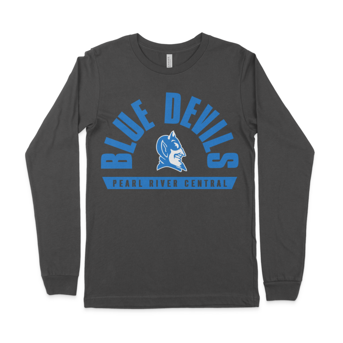 B+C Long Sleeve Tee - Blue Devils Arch