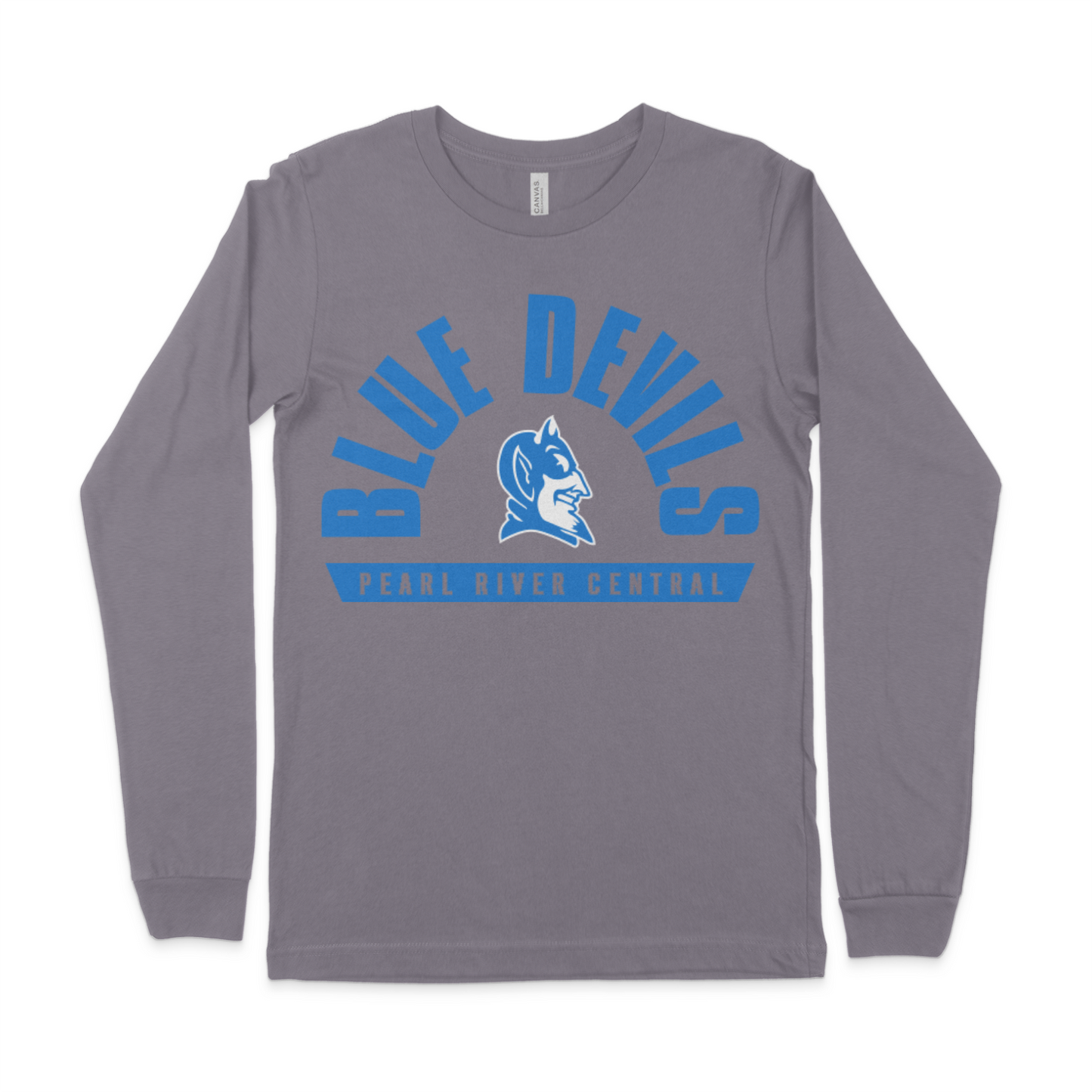 B+C Long Sleeve Tee - Blue Devils Arch