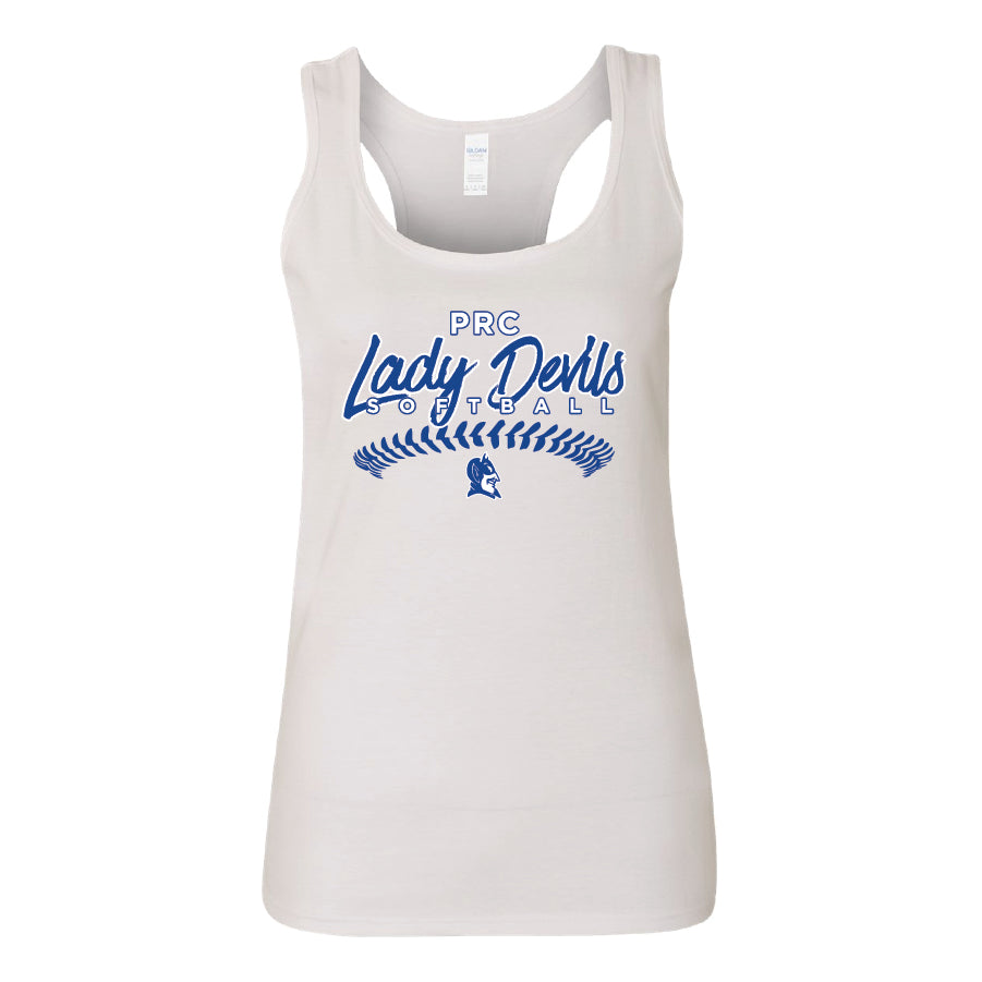 Ladies' Ideal Racerback Tank - Lady Devils Softball